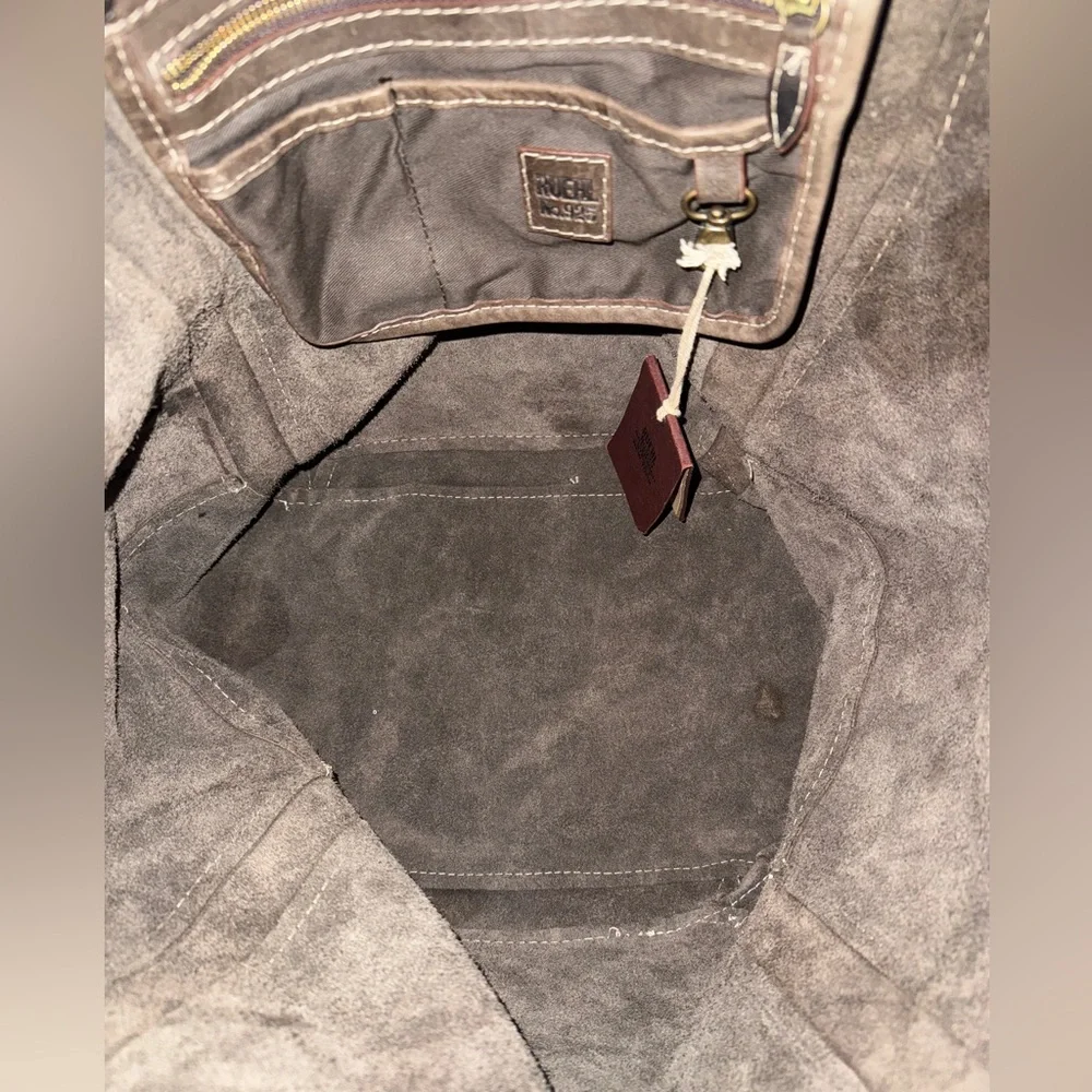 Ruehl No. 925 Brown Leather Slouchy Shoulder Bag – Vintage & Rare - Picture 5 of 7